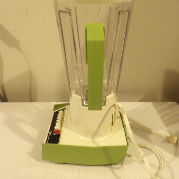 + Vintage70s PROCTOR SILEX 7-Speed Avocado Green Blender Mod 83301 READ - Picture 5 of 8